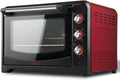 Girmi Convectie-ovens FE4200 Elektrische oven, 2000 W, rood, roestvrij staal