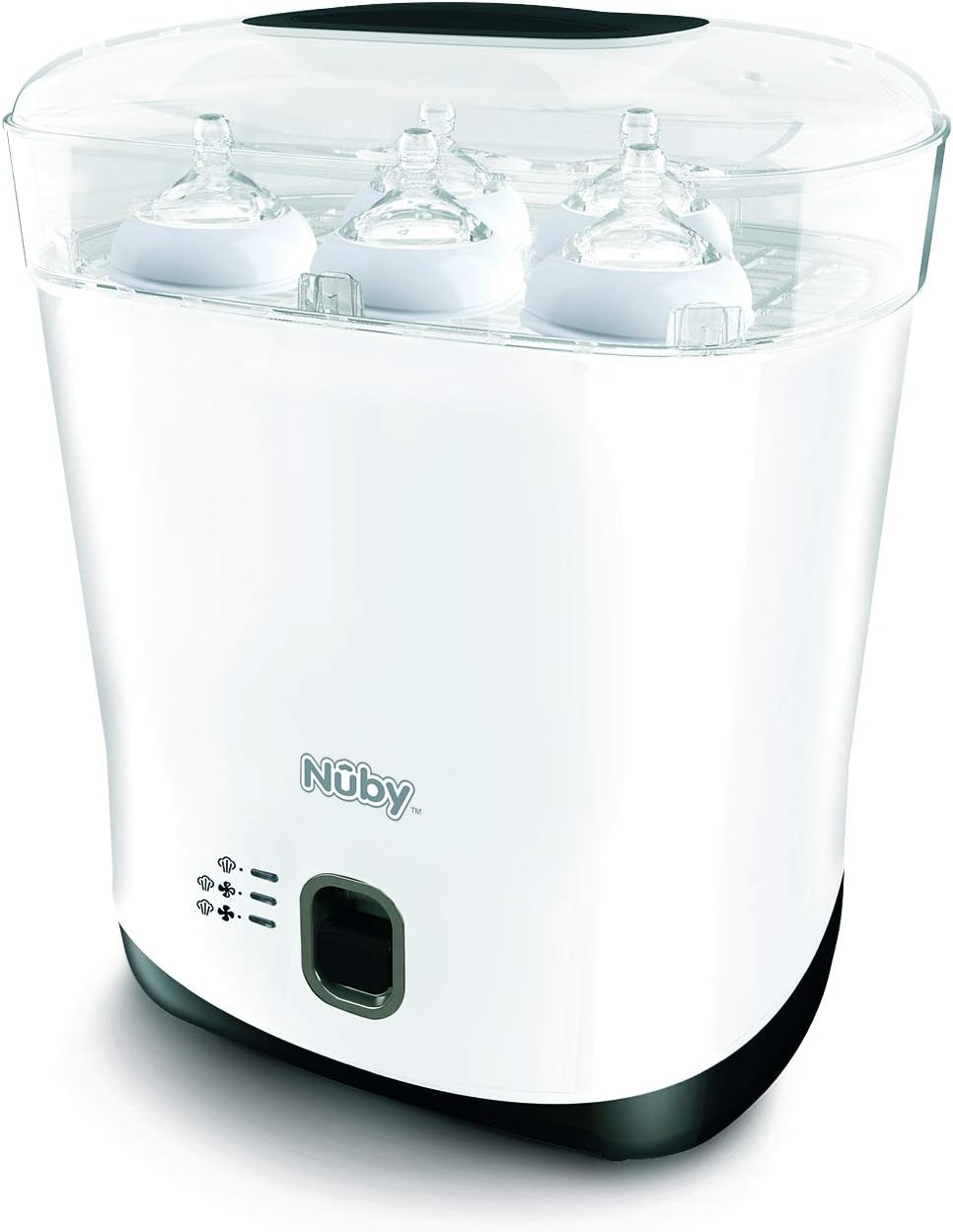 Sterilisators Nuby Sterilisator en droger, doodt 99,9% van de ziektekiemen, wit, voor babyflessen, elektrische stoomsterilisator