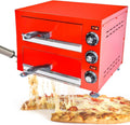 Xsdajsd Pizzamaker Binnen pizza oven aanrecht, met 60 minuten timer, elektrische pizza oven 12' commerciële pizza oven, 220V