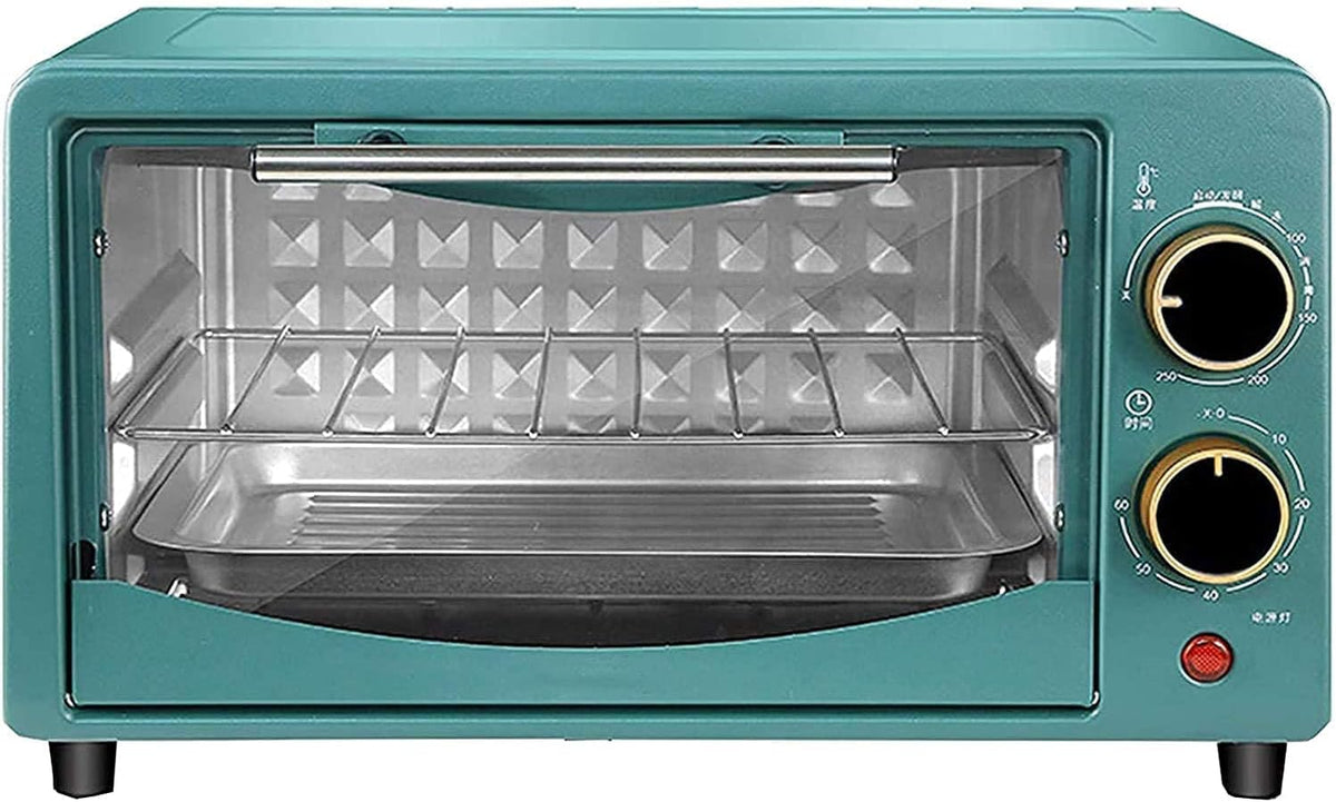 Mxxhfc Mini-oven Mini Oven, 12L Elektrische Oven Multifunctionele Kleine Desktop Huishoudelijke Bakmachine Aanrecht Oven, Met Glazen Deuren