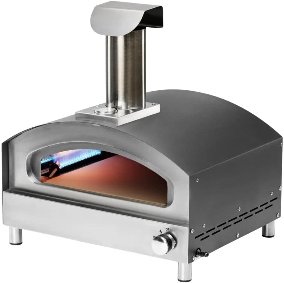 Pizzaoven Forneza Forno 13 op gas, met 4 extra's - pizzaoven outdoor, met extra uitrusting - pizza oven, voor het bakken van pizza, voor uw comfort