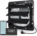 Aygrochy Ventilator Smart 350 mm afvoerventilator, met wifi-app, voor kelder en garage