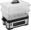 Steba Steamers DG 2 Elektronische stoomkoker, 30 minuten timer, variabele gaarruimte (3-6 liter), met 5 automatische programma's, incl. reisinzet