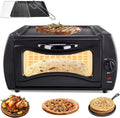 Mini-oven Ozppm Elektrische Tandoori-oven, 2-in-1 Pizza-maker, Dubbelzijdige Verwarming, Draagbare Pizza-oven, Pannenkoek En Omeletmaker, Voor Keuken