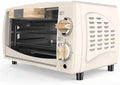 Rkyrrki Mini-oven Mini-elektrische oven, kleine 10 liter, thuis, multifunctioneel, volautomatisch bakken, cake, desktop, nuttig