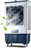 Mobiele airco Commerciële verdampingsluchtkoeler, met 3 snelheden, 120 ° oscillatie, moeraskoeler-airconditioner, grote watertank, voor buitenruimte