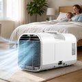 Houxinz Mobiele airco Draagbare 4400 BTU 4-in-1 Luchtkoeler, 42 dB Stil, 1300W, Zelfverdampend Koelapparaat, met Draaghandvat