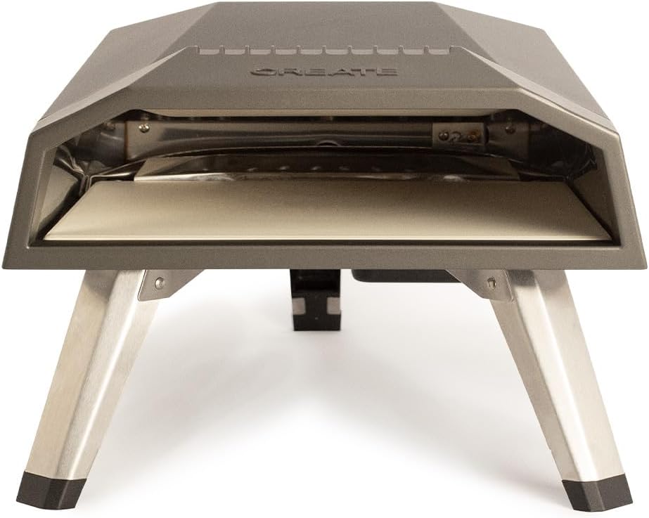 Create Pizzamaker Pizza Maker PRO 30 cm (12 inch) draagbare gasoven /, pizza's 30 cm, snel koken bij max. 500 °C, inklapbare poten, Flame, Out-systeem