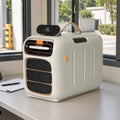 pealiritansemen Mobiele airco Compacte 4700 BTU, Timer, Afstandsbediening, Camping Airco, met Touchbediening, Slaapstand en Dubbele Slang