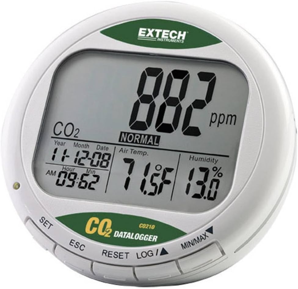 Luchtkwaliteitsmeter Extech CO210 Luchtkwaliteit Kooldioxide CO2 Datalogger