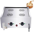 Steamers Dim Sum Steamer, met instelbare temperatuur 30-110°C, Roestvrijstalen commerciële elektrische stoomboot, voor thuis en buffet koken, ideaal