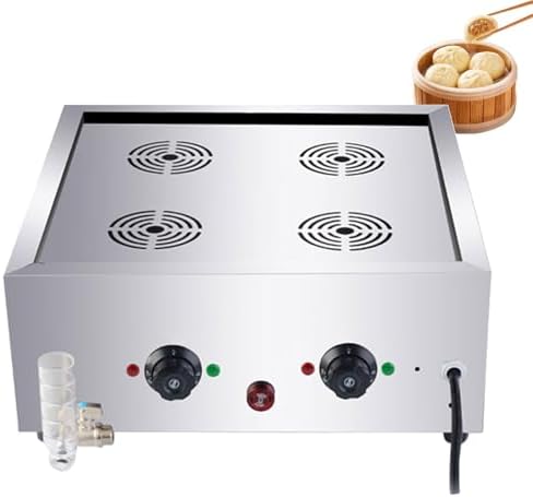 Steamers Dim Sum Steamer, met instelbare temperatuur 30-110°C, Roestvrijstalen commerciële elektrische stoomboot, voor thuis en buffet koken, ideaal