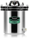 Huanyu Autoclav 18 liter autoclave-sterilisator, 2 ventielen, stoomsterilisatie