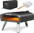 Mimiuo Elektrische kachel Gas Pizza Oven Outdoor, met 33 cm Pizza Stone, Draagbare Propaan Pizza Ovens, voor Buiten, Professionele Pizza Kachel