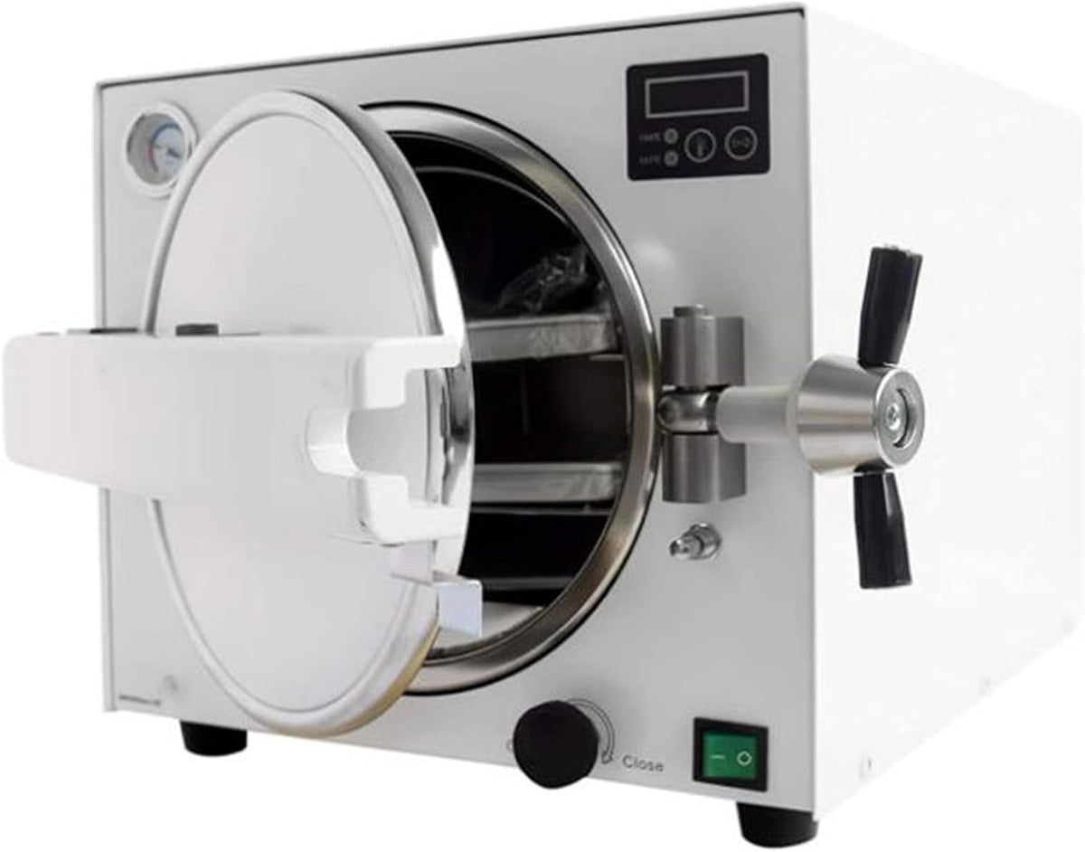 Instrumentsterilisatiebakk Autoclaaf Sterilisator, 18L Stoomsterilisator op hoge temperatuur, met LED digitaal display