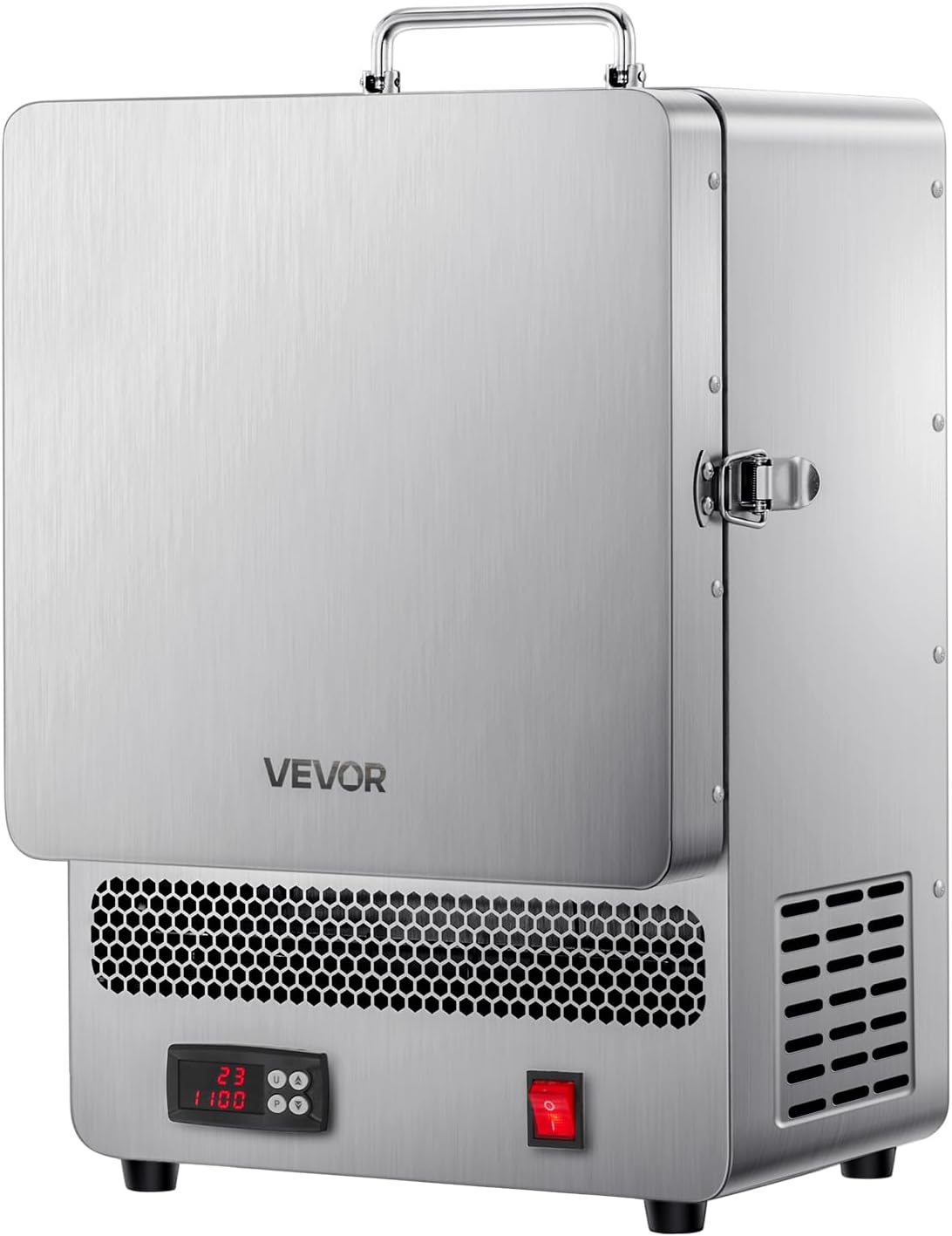 Convectie-ovens Vevor Elektrische smeltoven, met 1500 W, maximale temperatuur 1200 °C, roestvrij staal, goudsmeltoven, voor het smelten van was, klei
