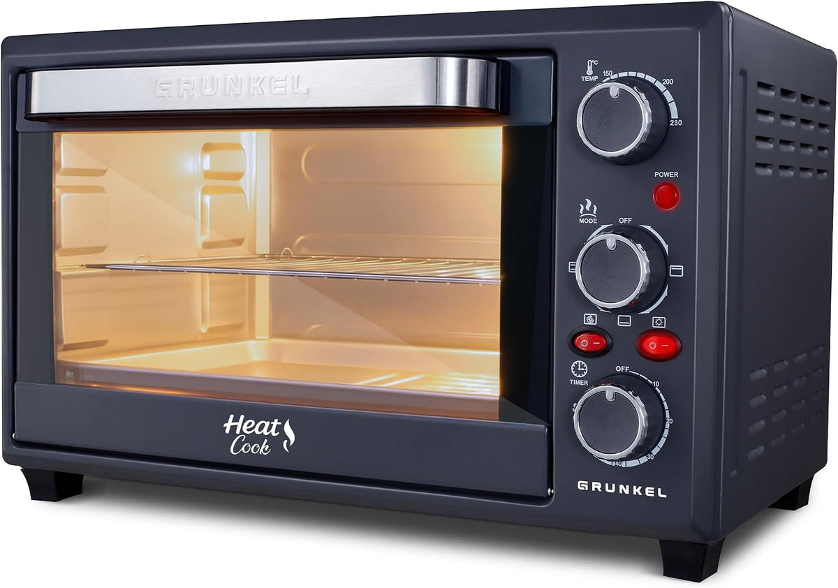 Grunkel Convectie-ovens Multifunctionele elektrische tafeloven van 28 l