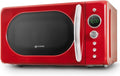 Grunkel Magnetron, Ontdooi- en timerfunctie - 700 W (digitaal rood), met 20 liter capaciteit MW-20 in vintage design en 5 standen