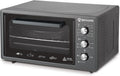 Behome Mini-oven Elektrische oven, timer 2 bakvormen en 1 rooster (zwart), 48 liter, temperatuur tot 320 °C, zelfreinigend, met binnenverlichting