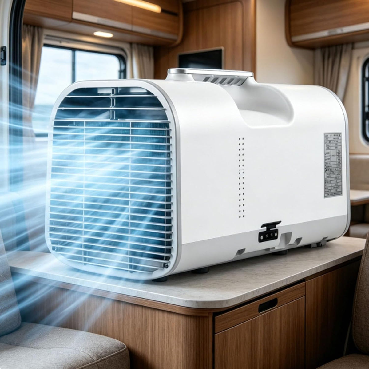 ErShangMao Mobiele airco Draagbare Airconditioner, In-1 Standen, Binnen 1500W, Met Afstandsbediening, Mini Mobiele Luchtkoeler, Touchscreenbediening