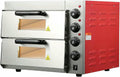 Btoiasyhf Pizzamaker Dubbele Laag Grote Capaciteit Commerciële Pizza Oven, Geschikt, Multifunctionele Elektrische Apparatuur, Voor Brood En Cake