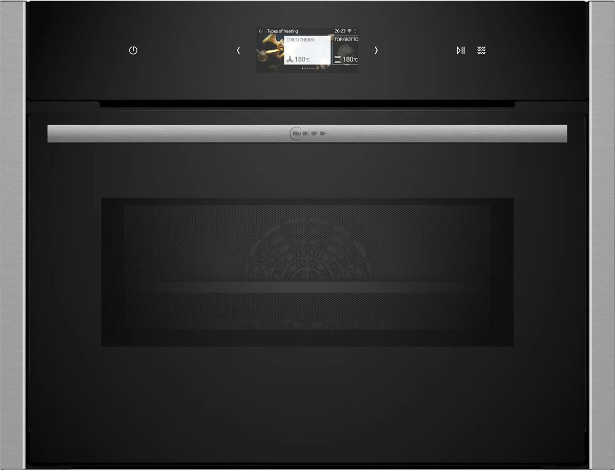 Neff Magnetron C24MS31N0, met magnetron 60 x 45 cm, N 90, compacte oven, geïntegreerde oven, Full Touch TFT-display, inverter-technologie, Favorit