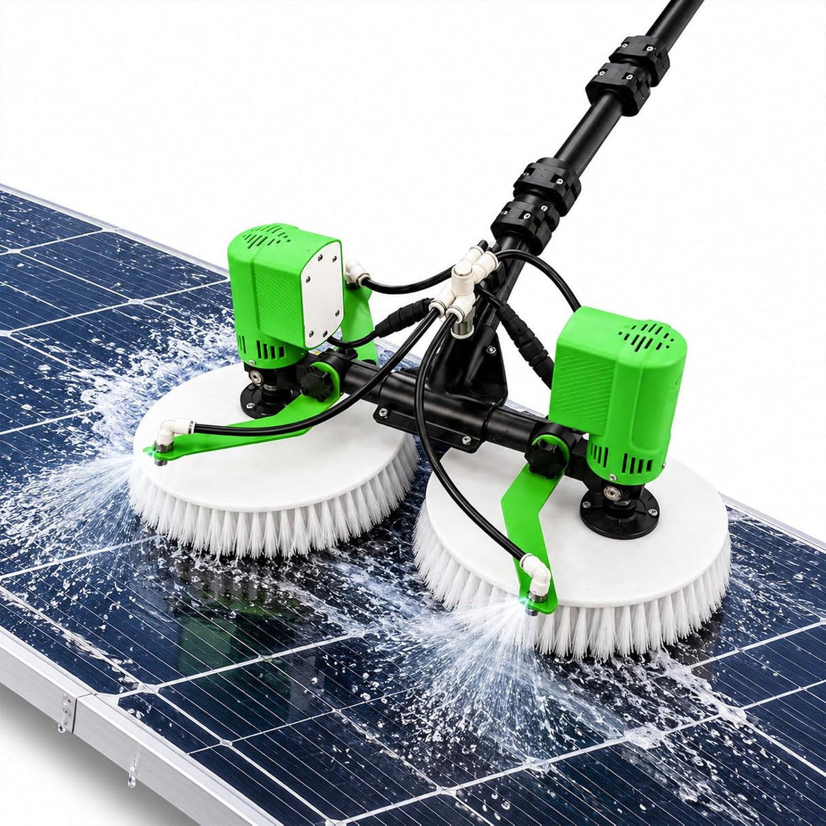 json2xml Schoonmaakgereedschap Elektrische Reinigingsborstel Zonnepanelen, Watergevoede Steel 7.5m/24.61ft, Mainspower