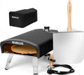 Mimiuo Elektrische kachel Outdoor Gas Pizza Oven Draagbare Propaan Pizza Grill, met Rotatiesysteem, Oven Cover, Pizza Steen en Pizza Peel