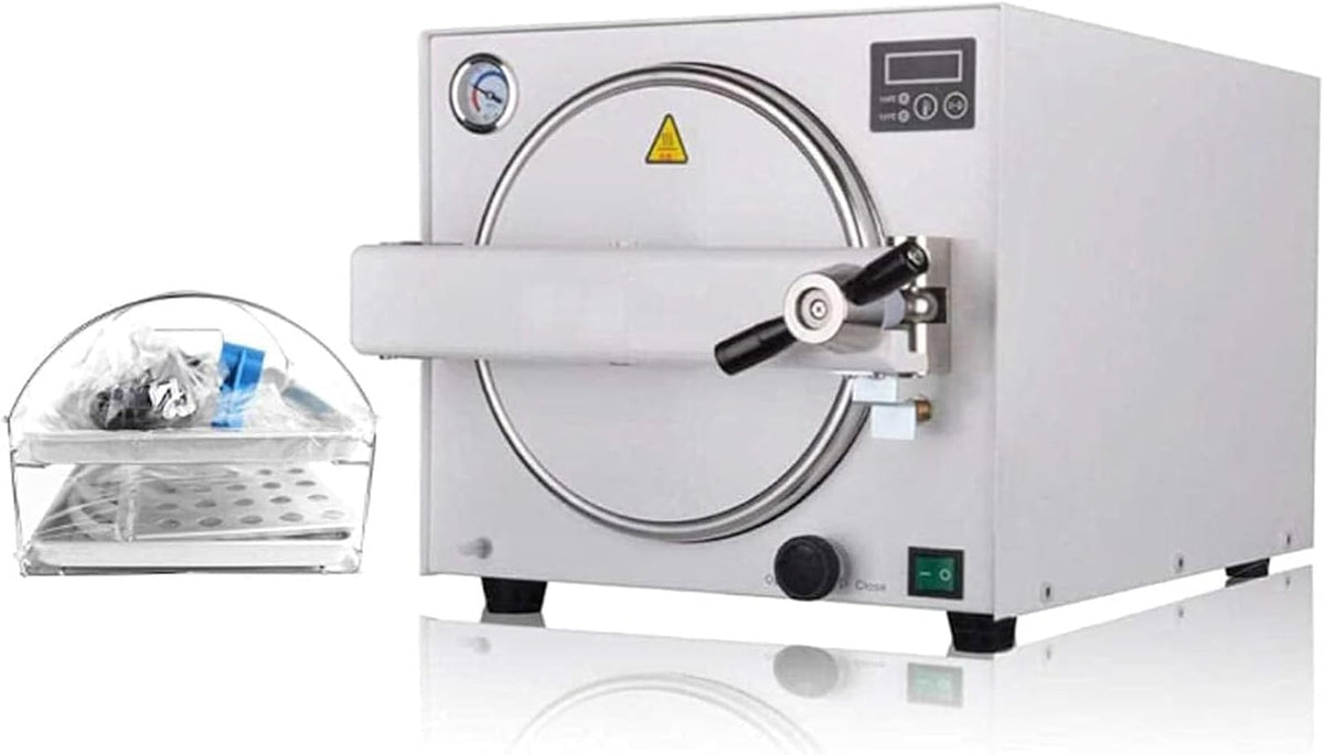 Instrumentsterilisatiebakk GwlThixion Autoclaafsterilisator, 900W sterilisator, 18L hogetemperatuurstoomsterilisator, laboratoriummachine, enz