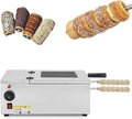 PioMue Elektrische haard Commerciële oven, 1600W elektrische cake-roller, met open haard, voor ijshoorntjes, temperatuurregeling