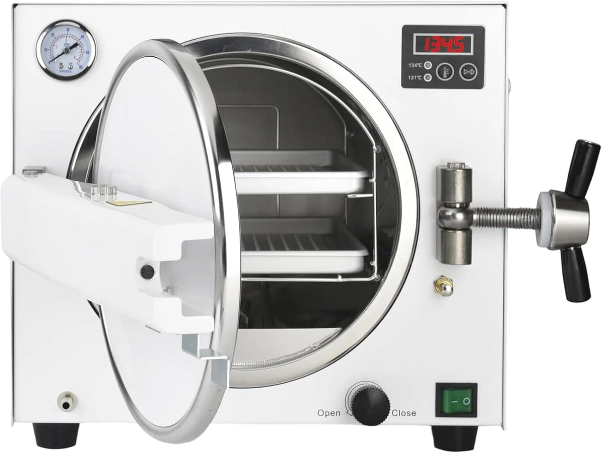 Xjymposium Autoclav Draagbare Drukstoom Autoclaaf Sterilisator Machine, Dubbellaagse Heteluchtsterilisator, Voor Nagelstudio'S