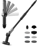 HOTO Borstels voor schoonmaak badkamer Flexi Elektrische reinigingsborstel, IPX7 waterdicht, met 8 verwisselbare borstelkoppen, instelbare hoek