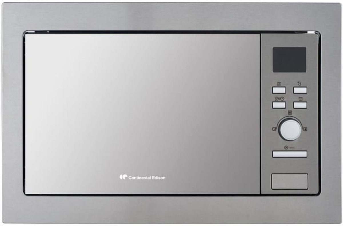 Grill Continental Edison CEMO25GE2 Magnetron-inbouwgrill, L59,5 x H38,8 x D40 cm, 25 l, zwart