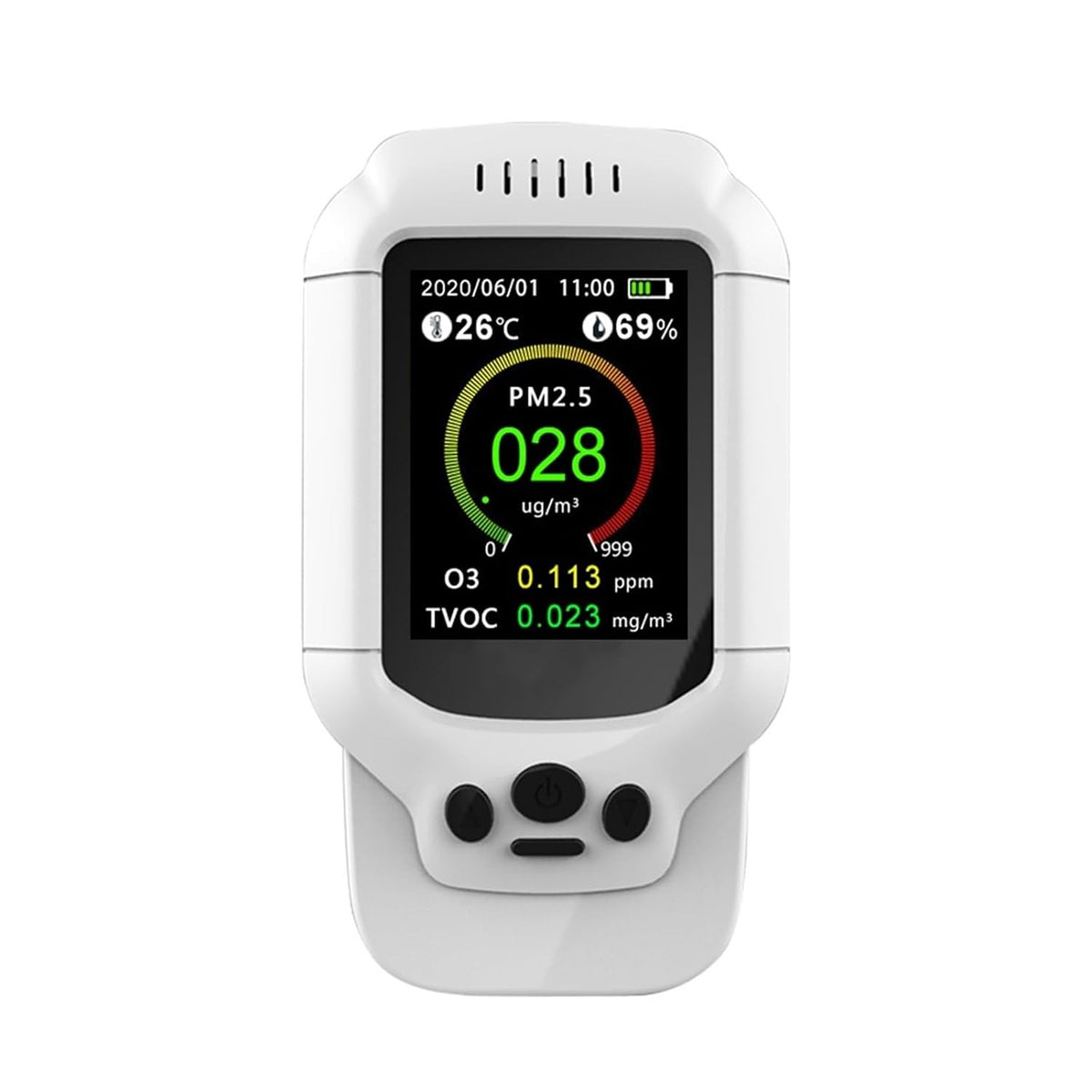 Kouleer Gasdetector Binnenluchtkwaliteitsmonitor, voor thuiskantoor school