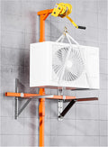 Handlier Hefkraan, ondersteunt tot 300 kg, voor zware airconditioners, met handmatige lier