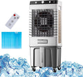 Mobiele airco Commerciële verdampingsluchtkoeler, 3-in-1 airconditioner, met 50 liter watertank, 6 ijsboxen, met afstandsbediening, voor thuiskantoor