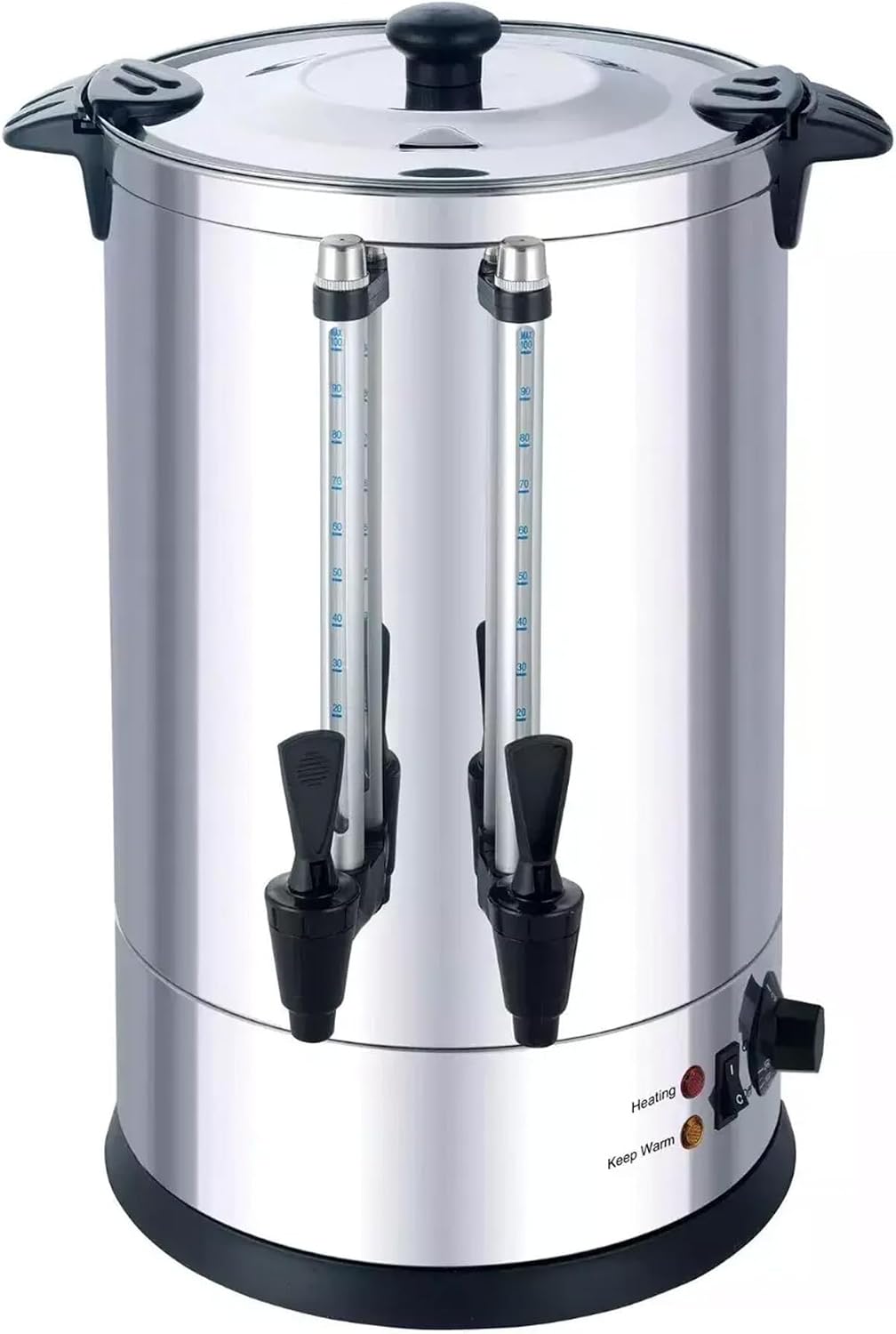 CVS2020.COM Waterdispenser CVS Elektrische horecagroon, 5,6 liter, 950 watt, commerciële koffie (5,6 liter), roestvrij staal, waterkoker, druppelkraan