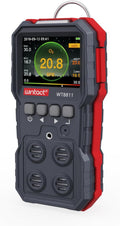 Wintact Gasdetector 4-in-1 gaslekdetector, riool (WT8811), monitor multi-gasalarm snuift brandbaar, natuurlijk, methaan, propaan, koolmonoxide, camper