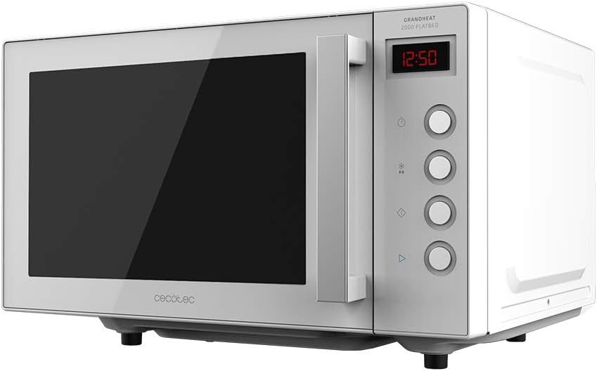 Cecotec Magnetron Digitale, zonder draaiplateau GrandHeat 2000 Flatbed. 700 W, 20 liter inhoud, Timer, Wit design