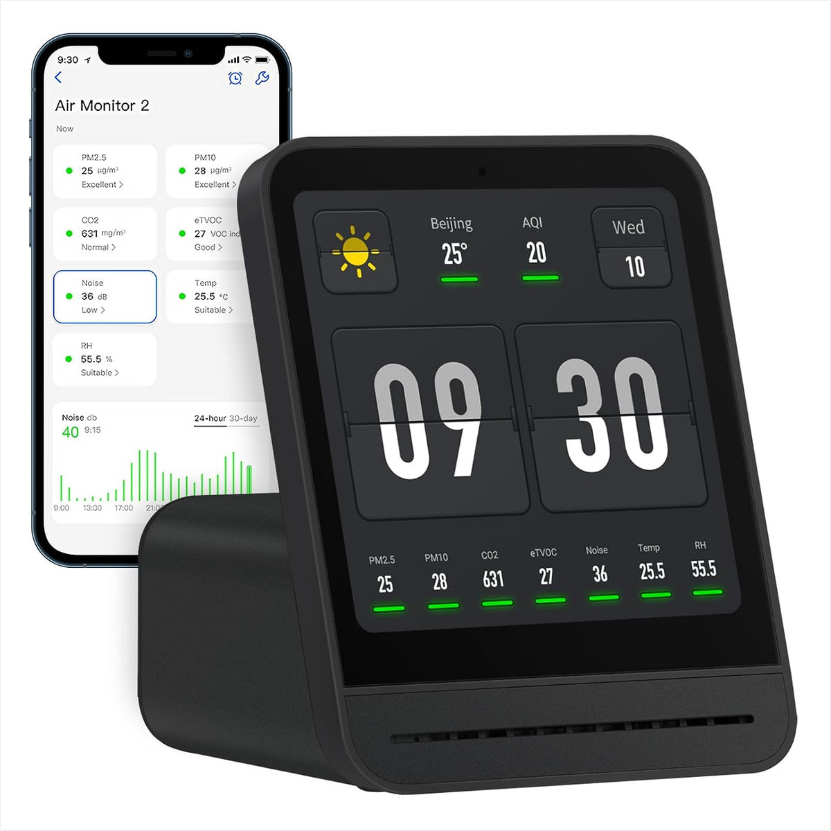 qingping Luchtkwaliteitsmeter