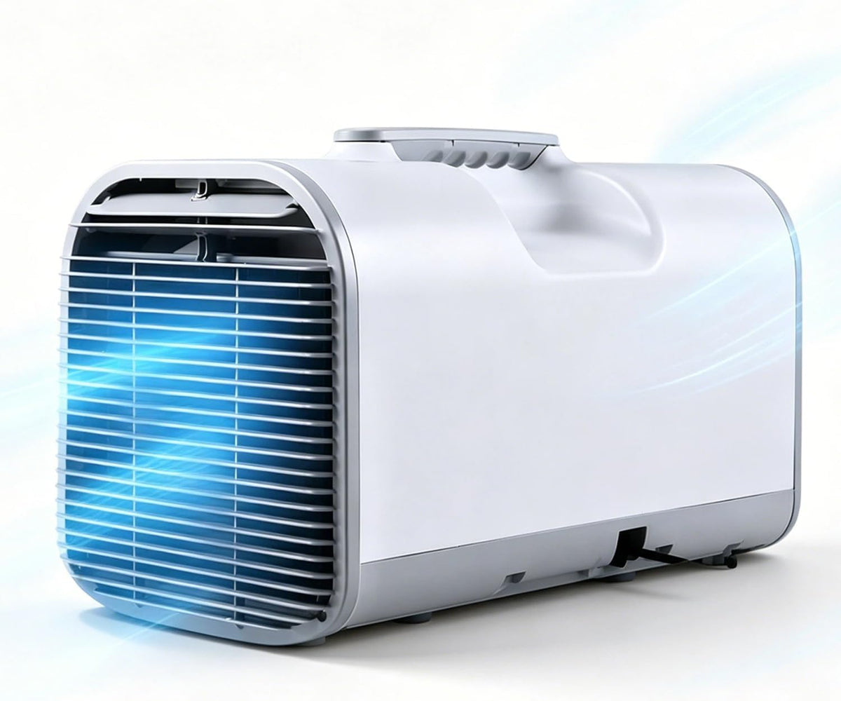Mcytfbng Mobiele airco Draagbare, met echte compressor snelle koeling ontvochtiging geschikt