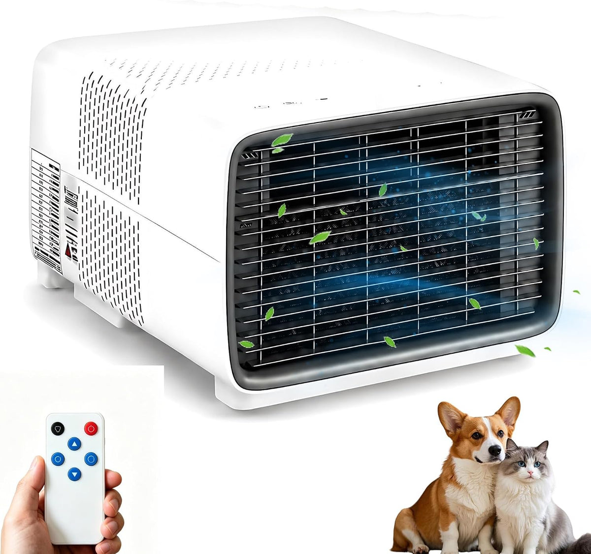Senodon Mobiele airco Draagbare airconditioner, mini-camping-airco 2700 BTU Echte Compressor, 45 dB Stil, 280 W Laag Wattage, Eenvoudig te installeren