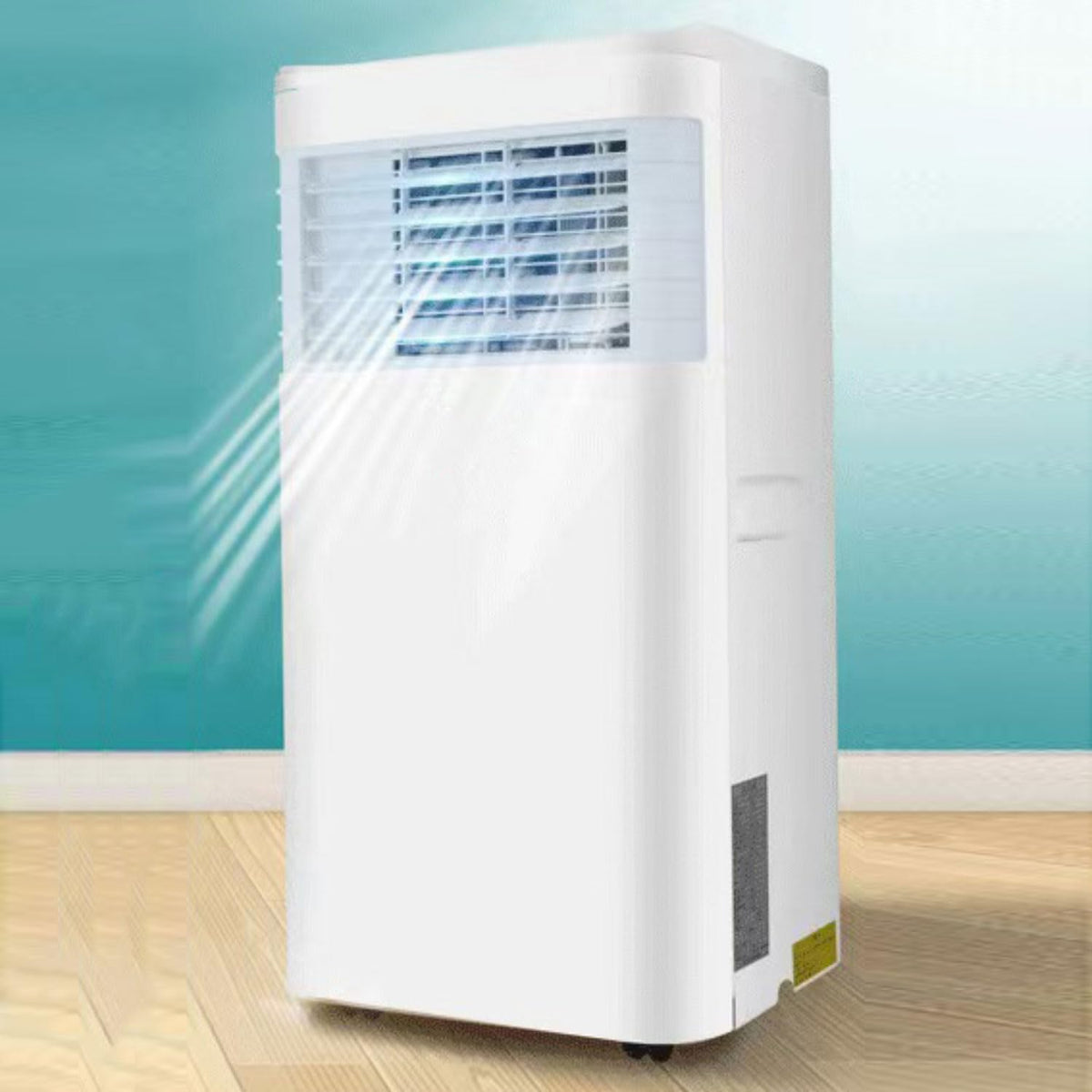 Mobiele airco Draagbare airconditioner koelt tot 350 m2, 24-uurs timer, met afstandsbediening, stille AC-unit, LED-display, slaapmodus, raamkit