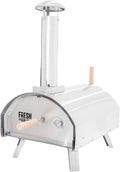 Fresh Grills Pizzaoven Tafelmodel buitenpizzaoven 35cm dubbelwandig Extra groot, Inclusief schep