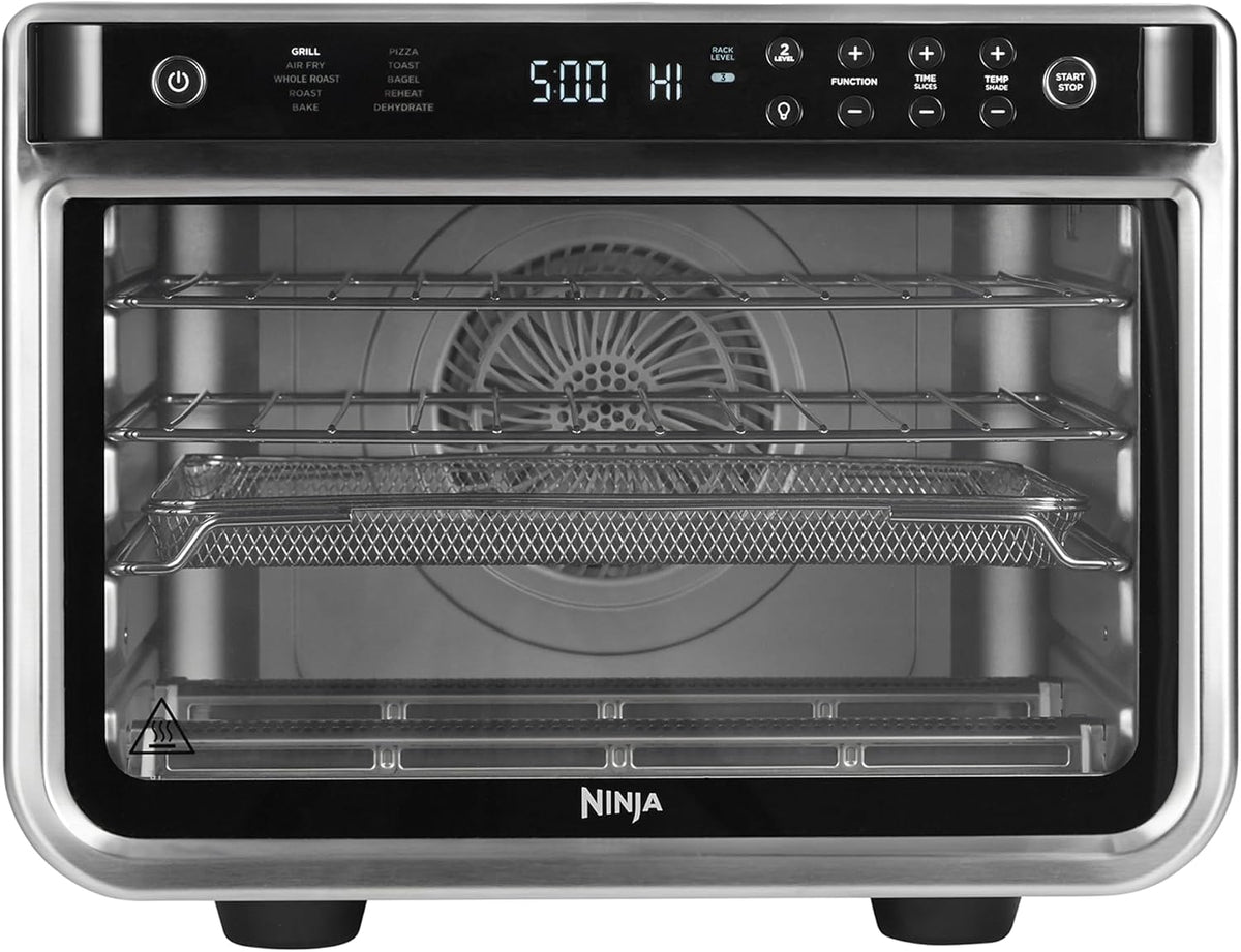 Ninja Mini-oven Foodi 10-in-1 Multifunctionele Oven, Zilver/Zwart DT200EU, Braden