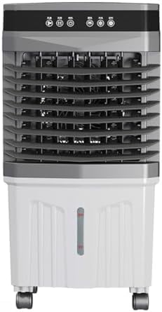 Mobiele airco Moeraskoeler, met 3 snelheden 12 uur timer Ijspakket 120 °, verdampingsluchtkoeler, met watertank Draagbare airconditioner