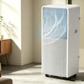 Huanqin Mobiele airco Draagbare Unit - 4-in-1 Inverter Airconditioner, 360° Zwenkwielen, met Koelen, Verwarmen, Ontvochtigen & Ventileren, Stofilter